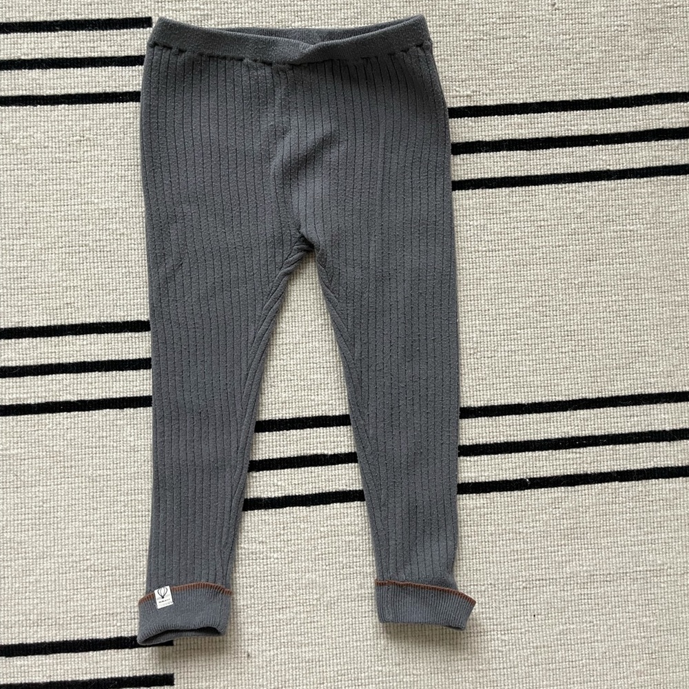 Zara Kids Knit Leggings Grey | Size 2-3 y